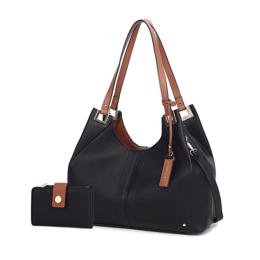 Black Mkf Estelle Shoulder Bag By Mia K