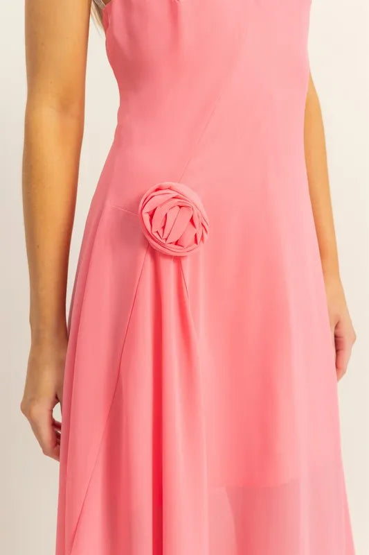 Hyfve Chiffon Halter Asymmetrical Hem Dress 3
