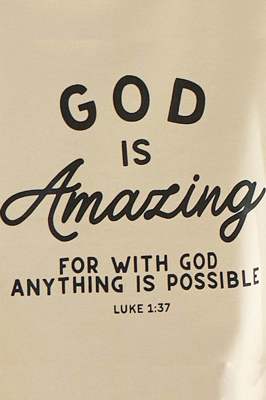God Is Amazing Ultra Comfy Pullover Sweatshirt