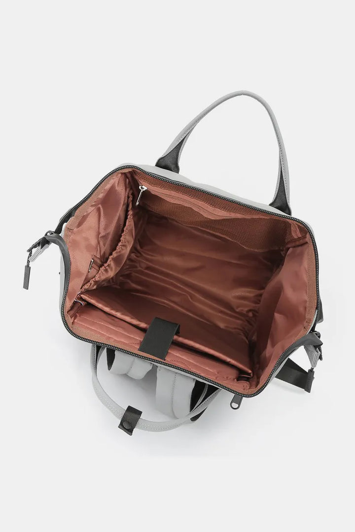 Dark Gray Himawari Waterproof Backpack Bag With External Usb Port
