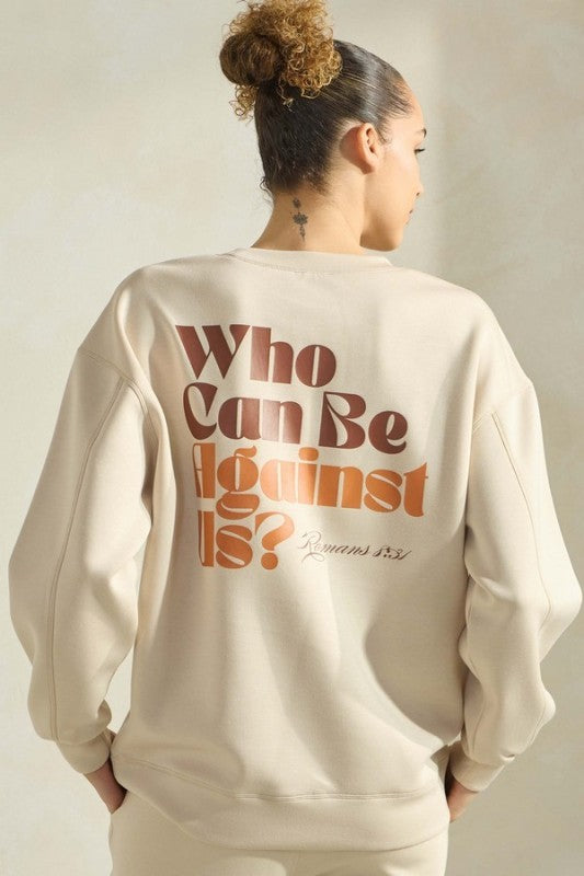 If God Is For Us Ultra Comfy Graphic Sweatshirt