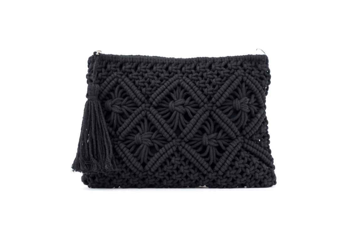 Macrame Tassel Clutch 1