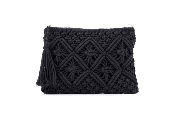 Macrame Tassel Clutch 1