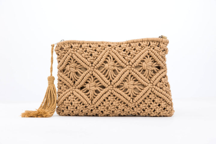 Macrame Tassel Clutch 1