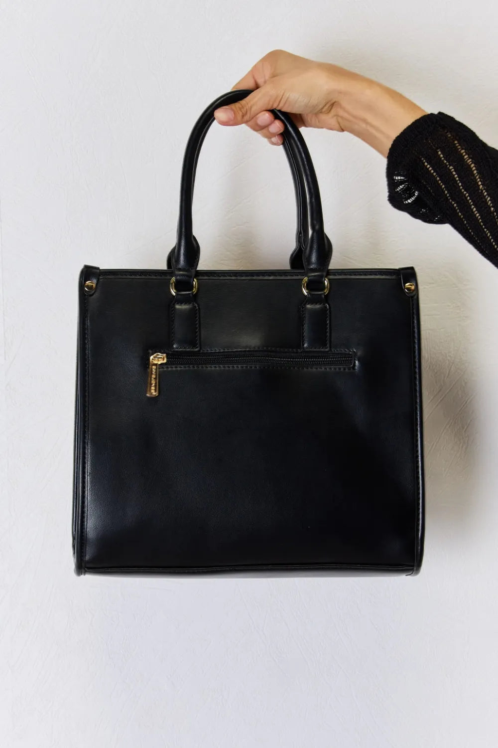 David Jones Argyle Pattern Pu Leather Handbag