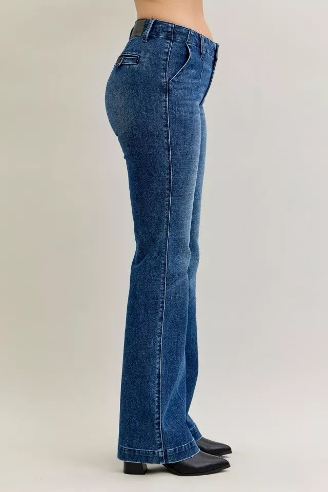 Dk Judy Blue Full Size Mid Rise Bootcut Jeans With Welt Pockets Plus Size