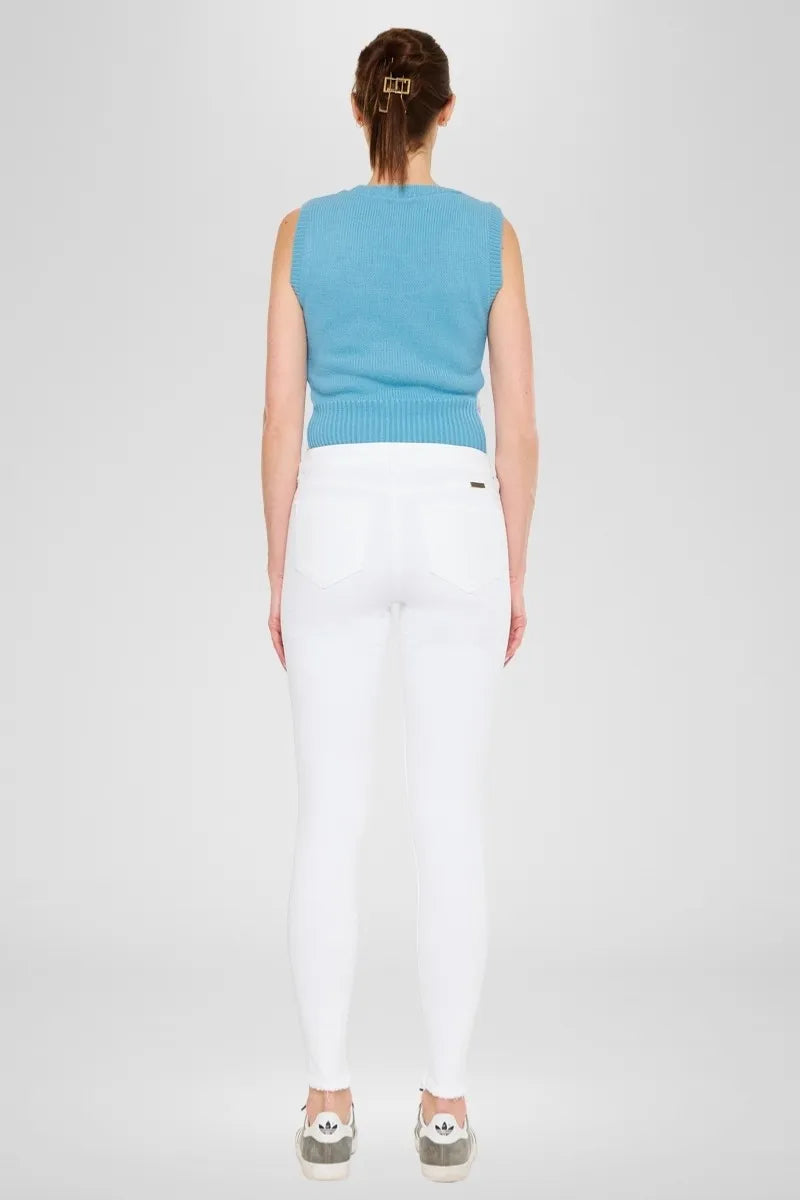 White Kancan High Rise Super Skinny Jeans 1