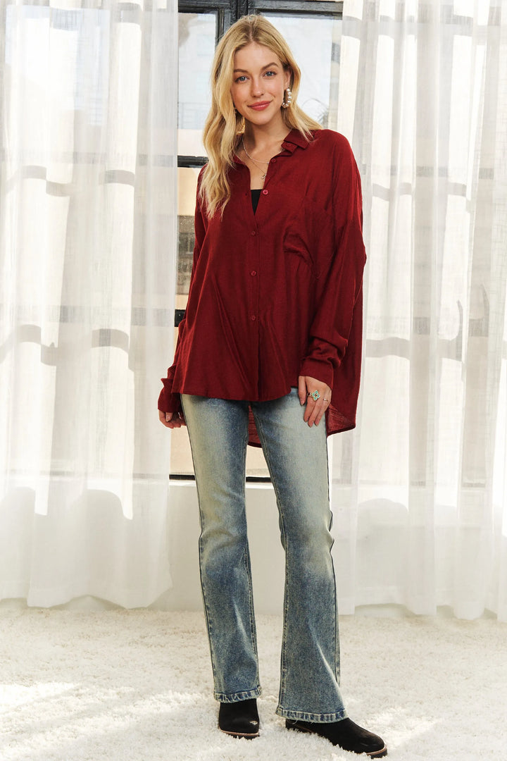 Adora Button Down Linen Shirt 1