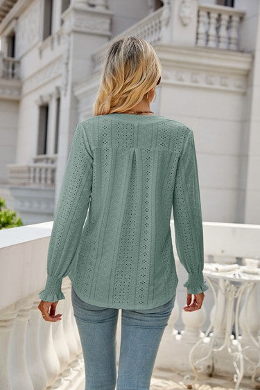 Mauve Women Long Sleeve Top