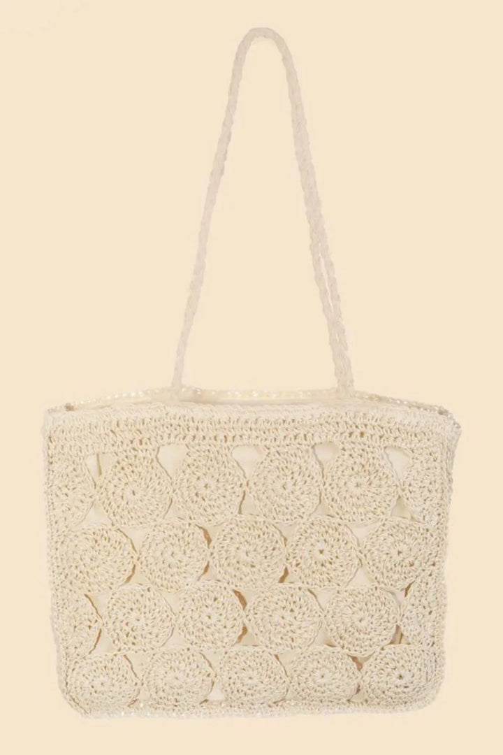 Iv Fame Square Braided Pattern Tote Bag 1