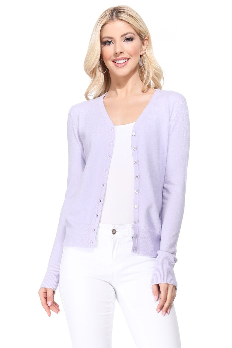 Peacock Womens V Neck Button Down Knit Cardigan Sweater