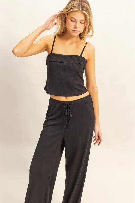 Hyfve Rib Knit Cami Top And Pants Set 3