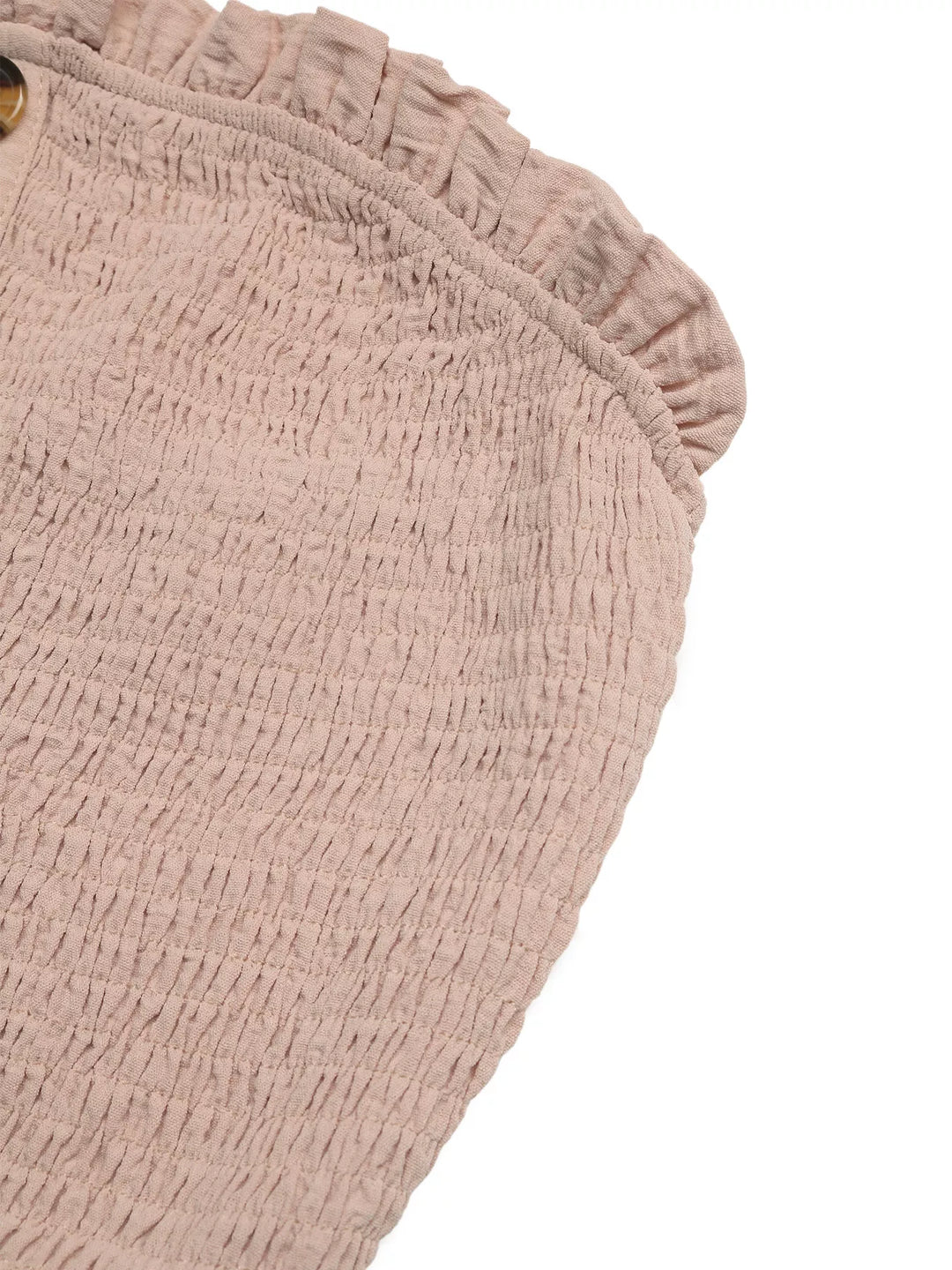 Smocked Tube Top Wide Leg Jumpsuit