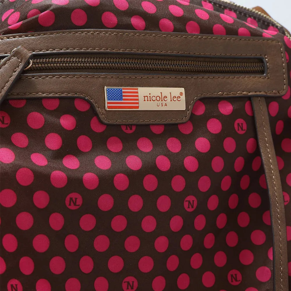 Nicole Lee Usa Rhinestone Decor Boston Bag