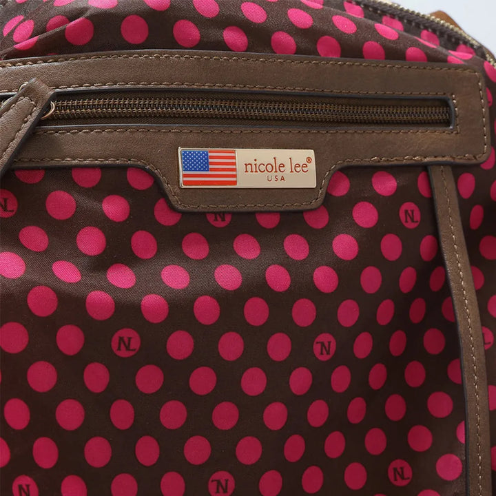Nicole Lee Usa Rhinestone Decor Boston Bag
