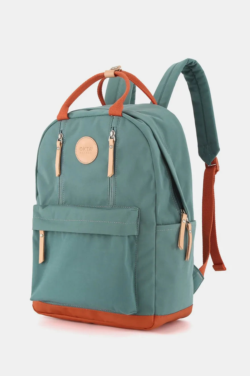 Orange Himawari Waterproof Backpack Bag With Multilayer Pockets 1