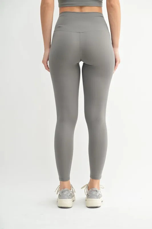New Pewter Mono B Venice Cloud Light Contour High Waisted Leggings 3