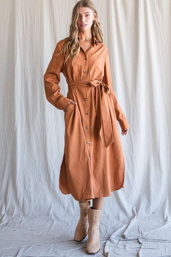 BLACK Button Down Shirt Long Dress Plus 30 545P