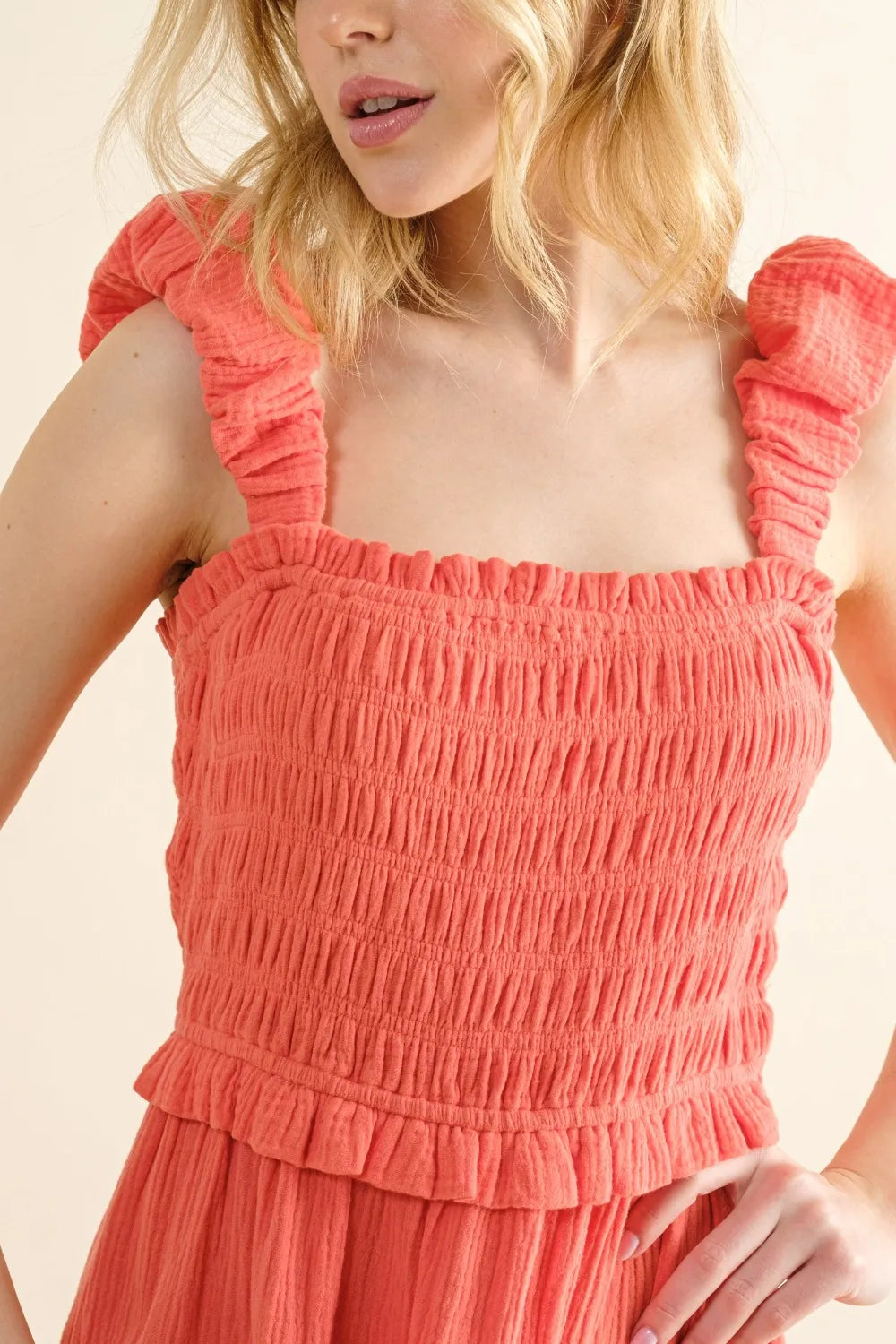 Camellia And The Why Smocked Ruffled Tiered Dress 1
