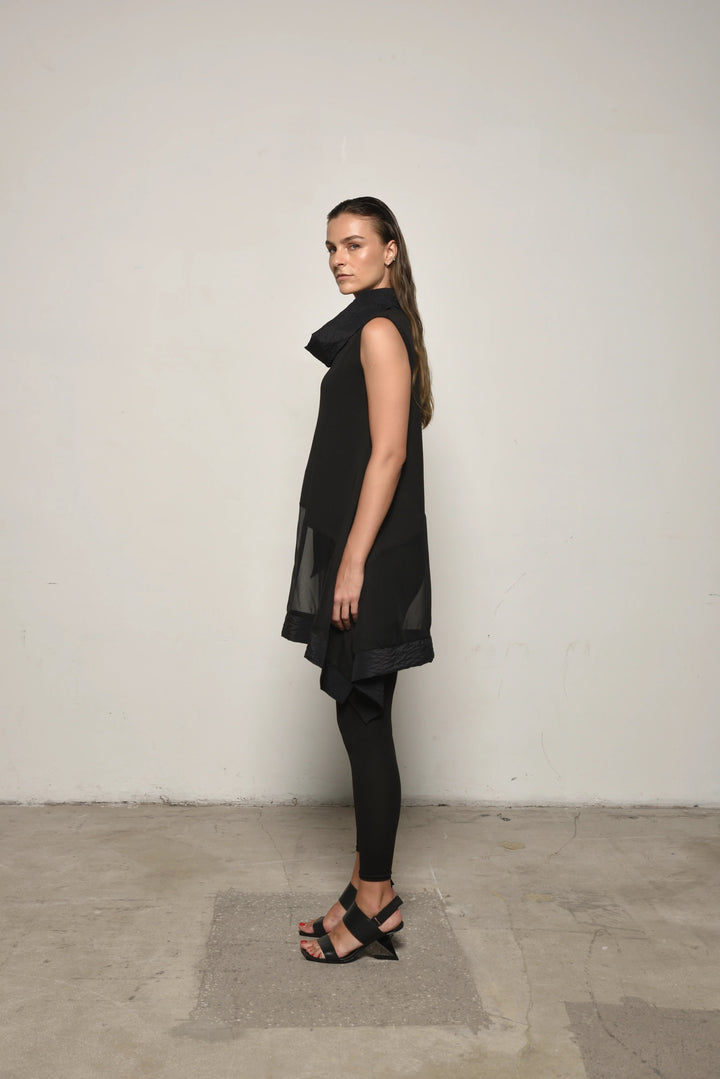 Sleeveless Mix Tunic