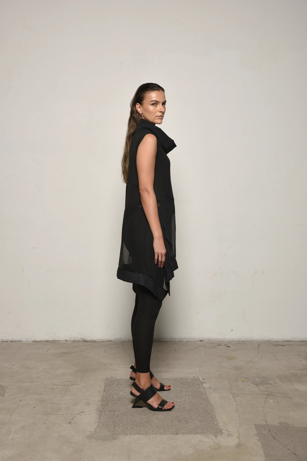 Sleeveless Mix Tunic