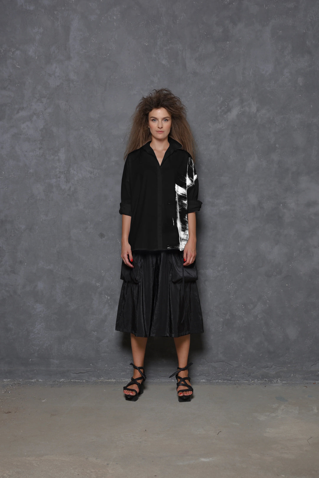 Large Stroke Boxy Shirt