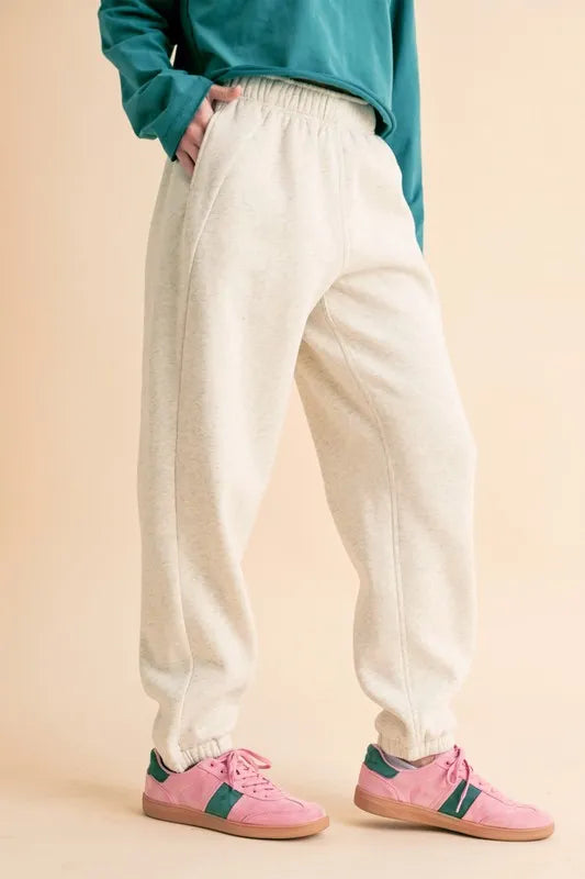 Aemi Co Drawstring Elastic Waist Joggers 4