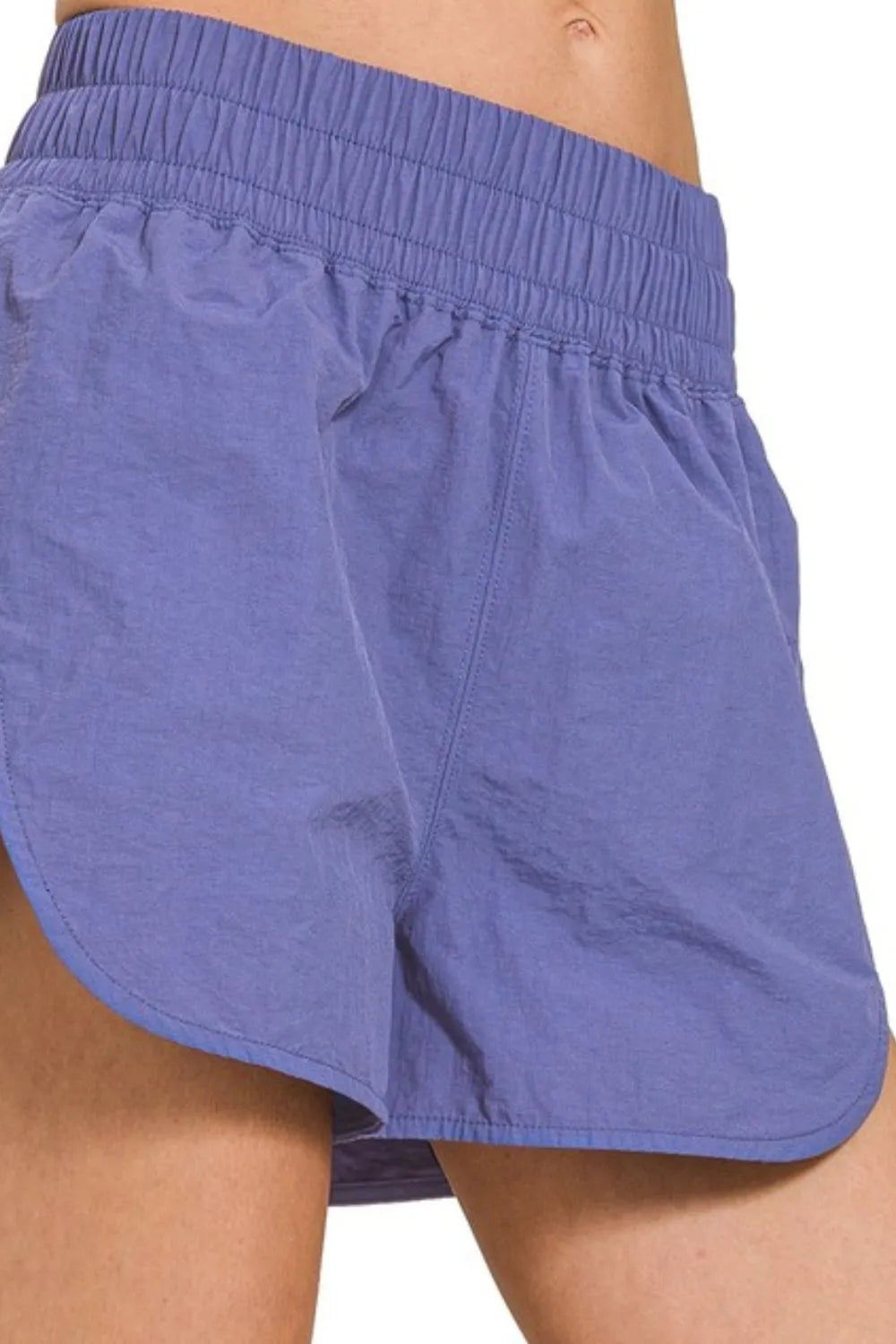 Marlin Zenana Windbreaker Smocked Waistband Running Shorts 6
