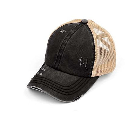 Cc Criss Cross Ponytail Caps 1