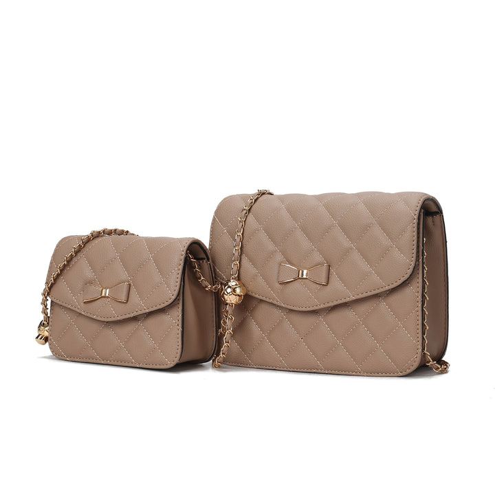 Yellow Mkf Blossom Womens Crossbody Set Bag By Mia K
