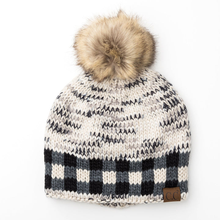 C C® Buffalo Knit Pom Beanie