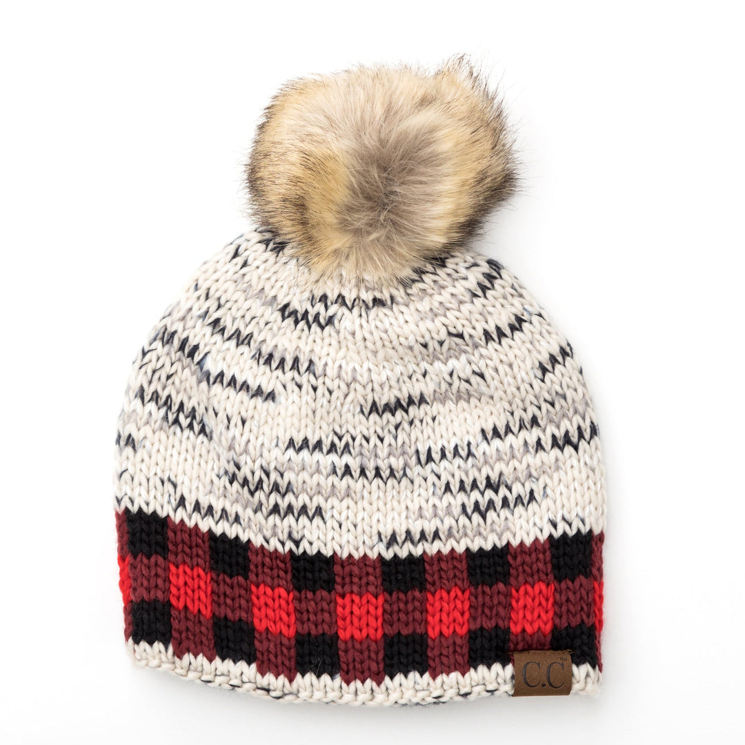 C C® Buffalo Knit Pom Beanie
