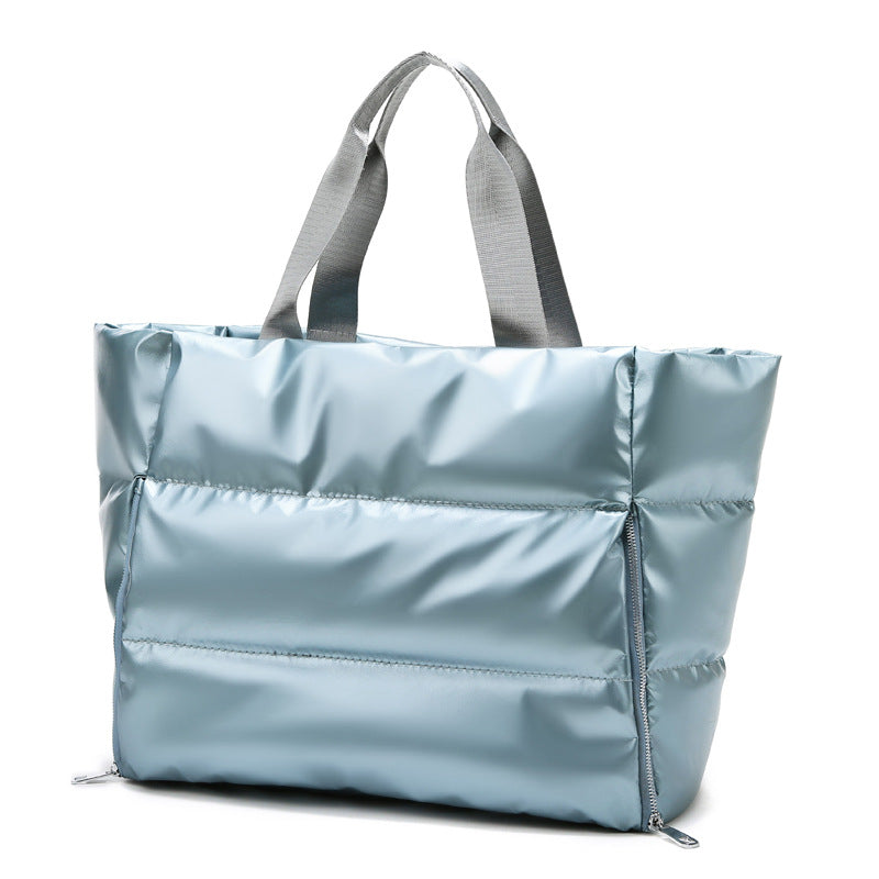 Metallic Puffer Tote 1