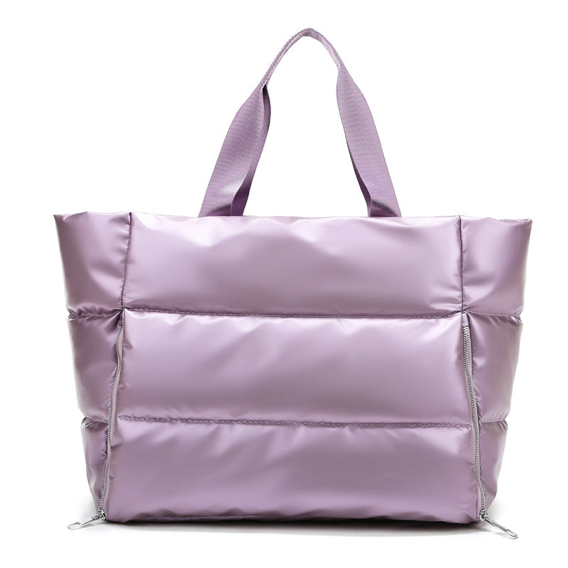 Metallic Puffer Tote 1