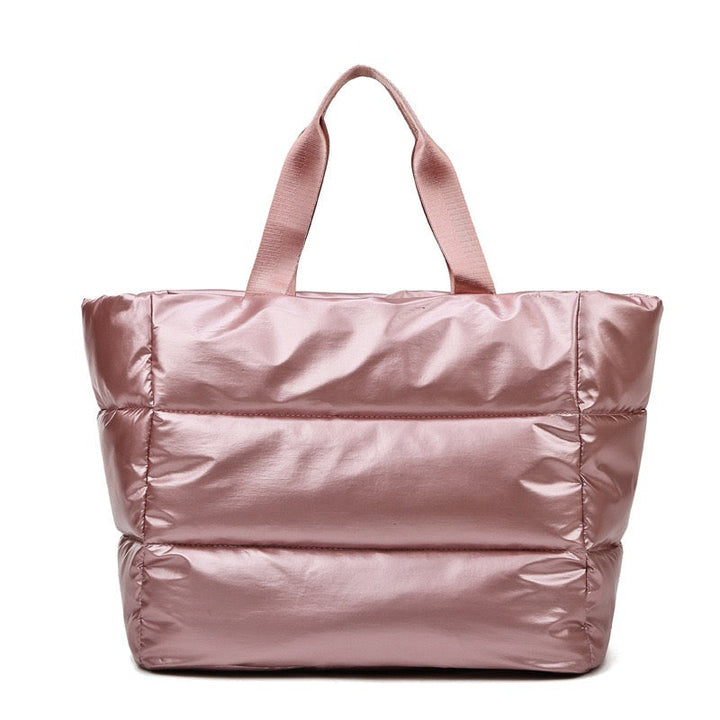 Metallic Puffer Tote 1