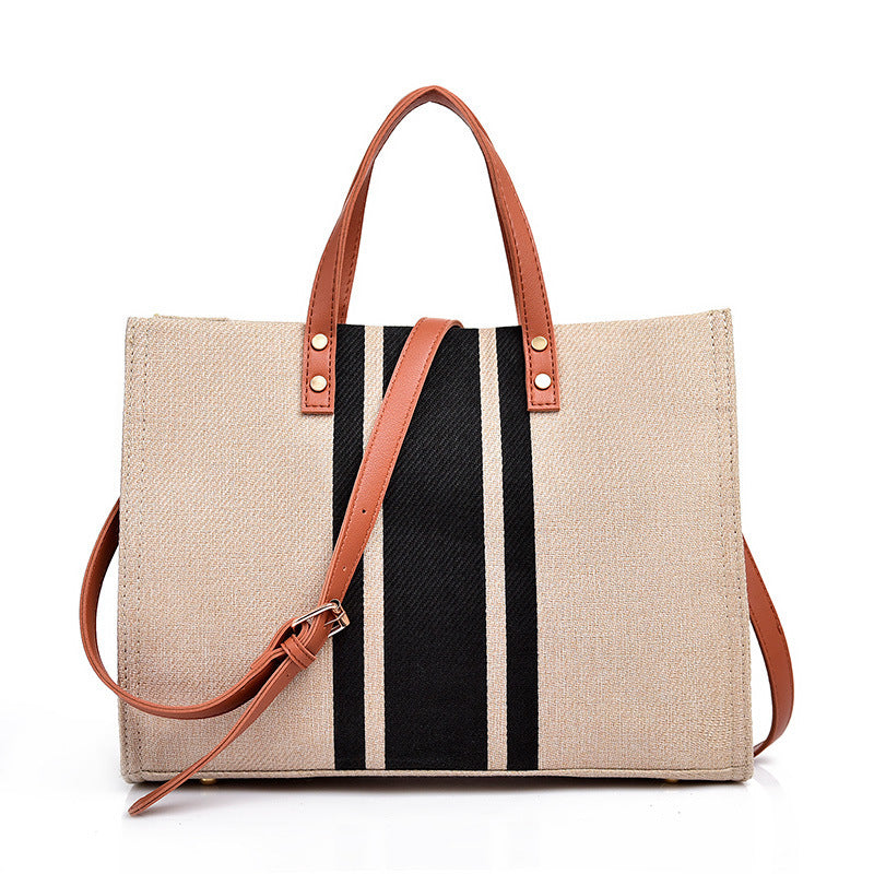 Canvas Stripe Tote 1