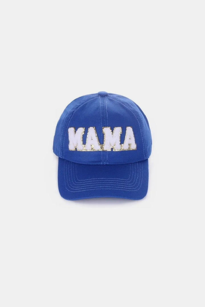 Fuchsia Mama Chenille Patch Baseball Cap