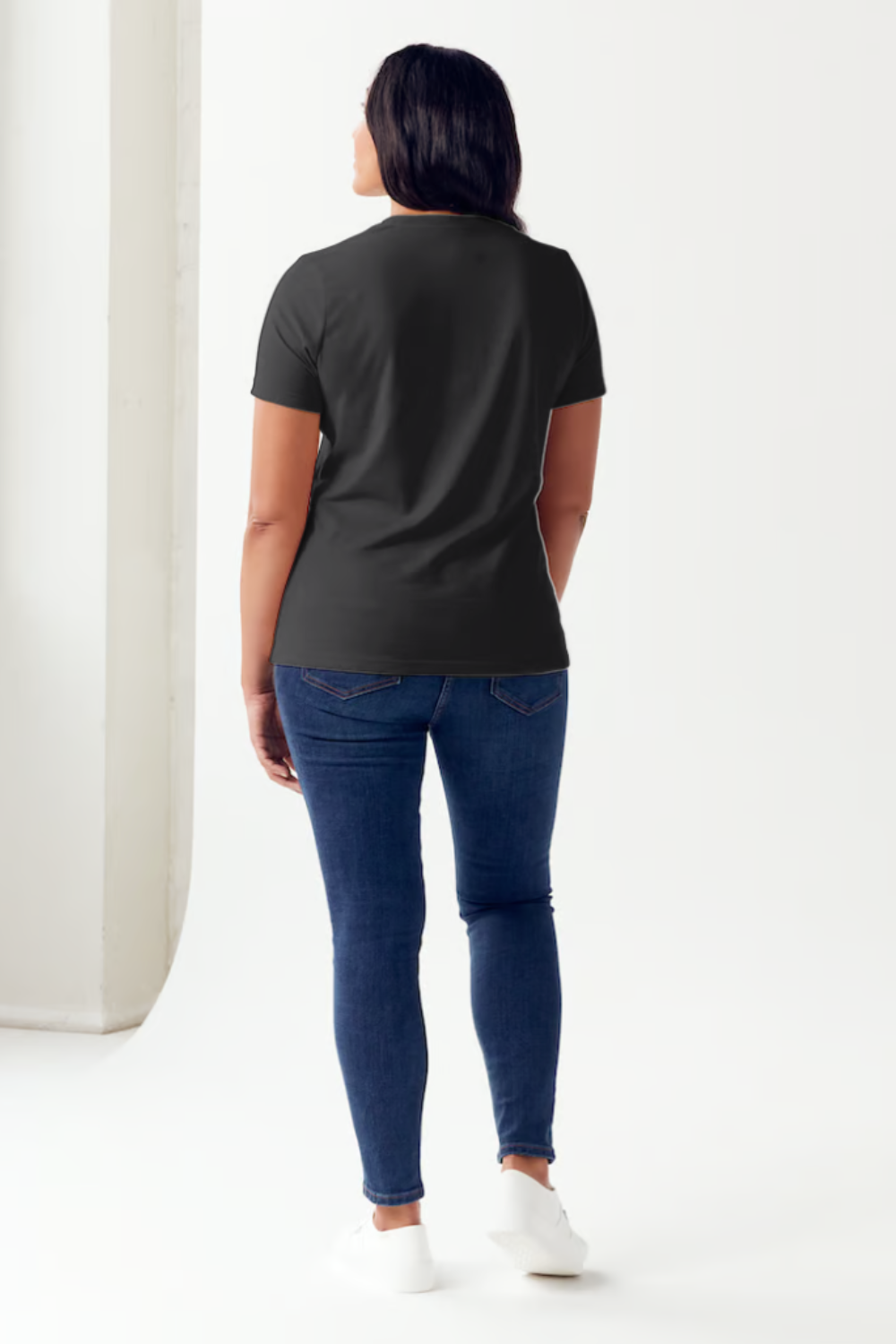 White Simply Love Full Size Slogan Graphic Short Sleeve Tubular T Shirt