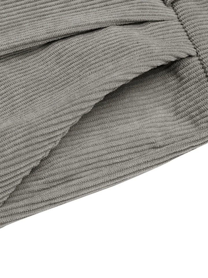 Slit Wide Leg Overalls With Pockets