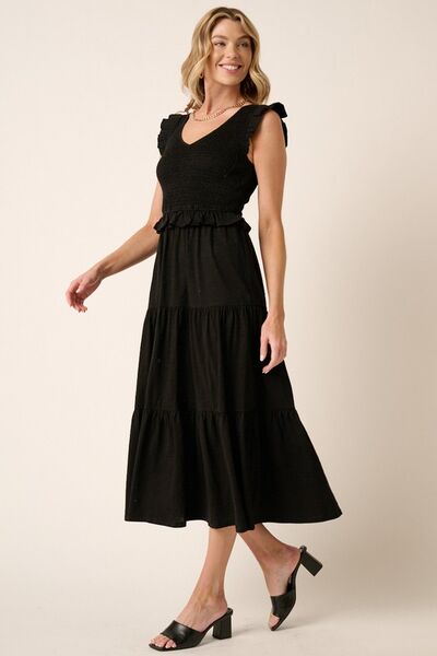 Mittoshop Smocked Ruffled Tiered Midi Dress 1