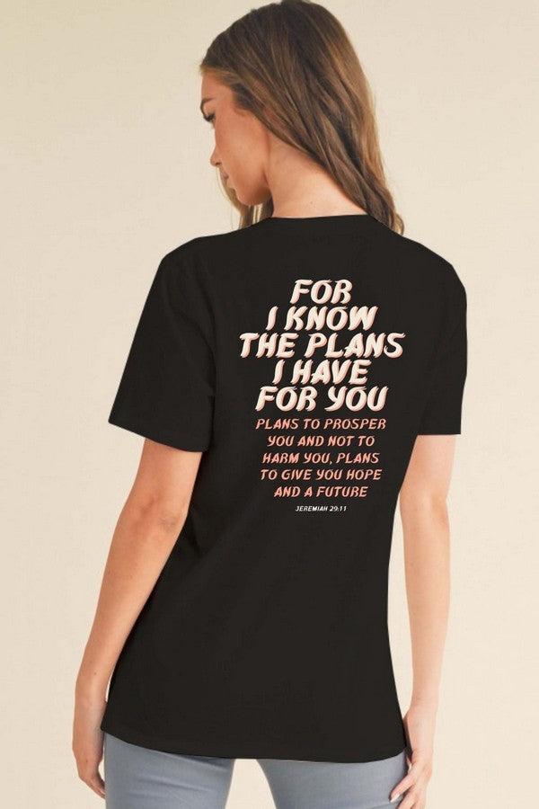 God Has A Plan Graphic Cotton T Shirt