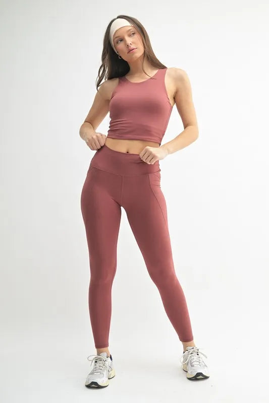 Mono B Venice Cloud Light Sculpt High Waisted Leggings 1