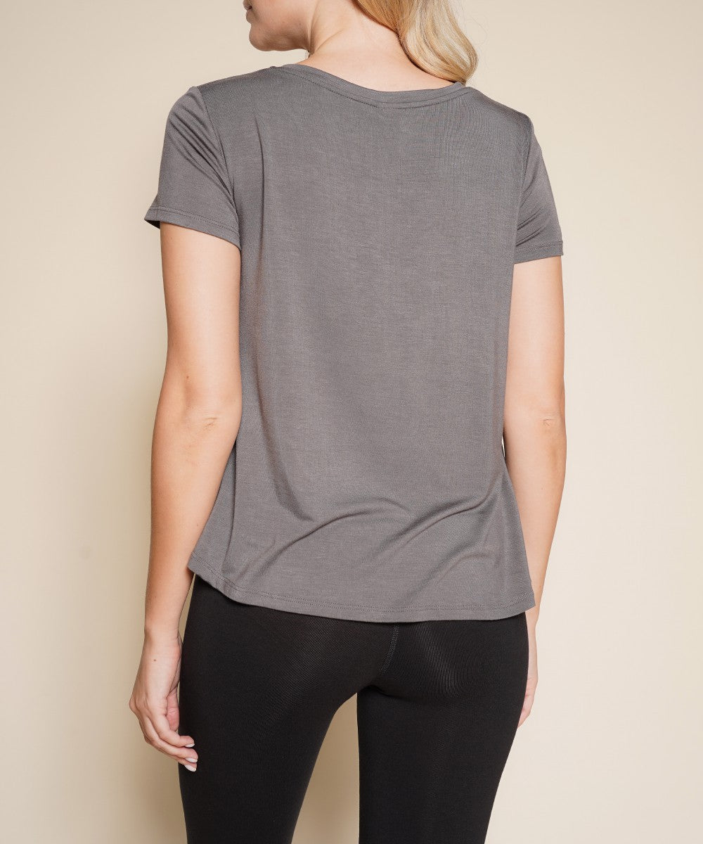 New Mauve Bamboo Classic V Top