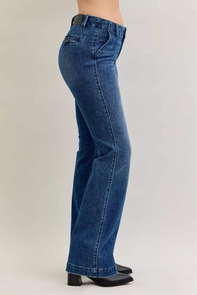 Dk Judy Blue Full Size Mid Rise Bootcut Jeans With Welt Pockets Plus Size