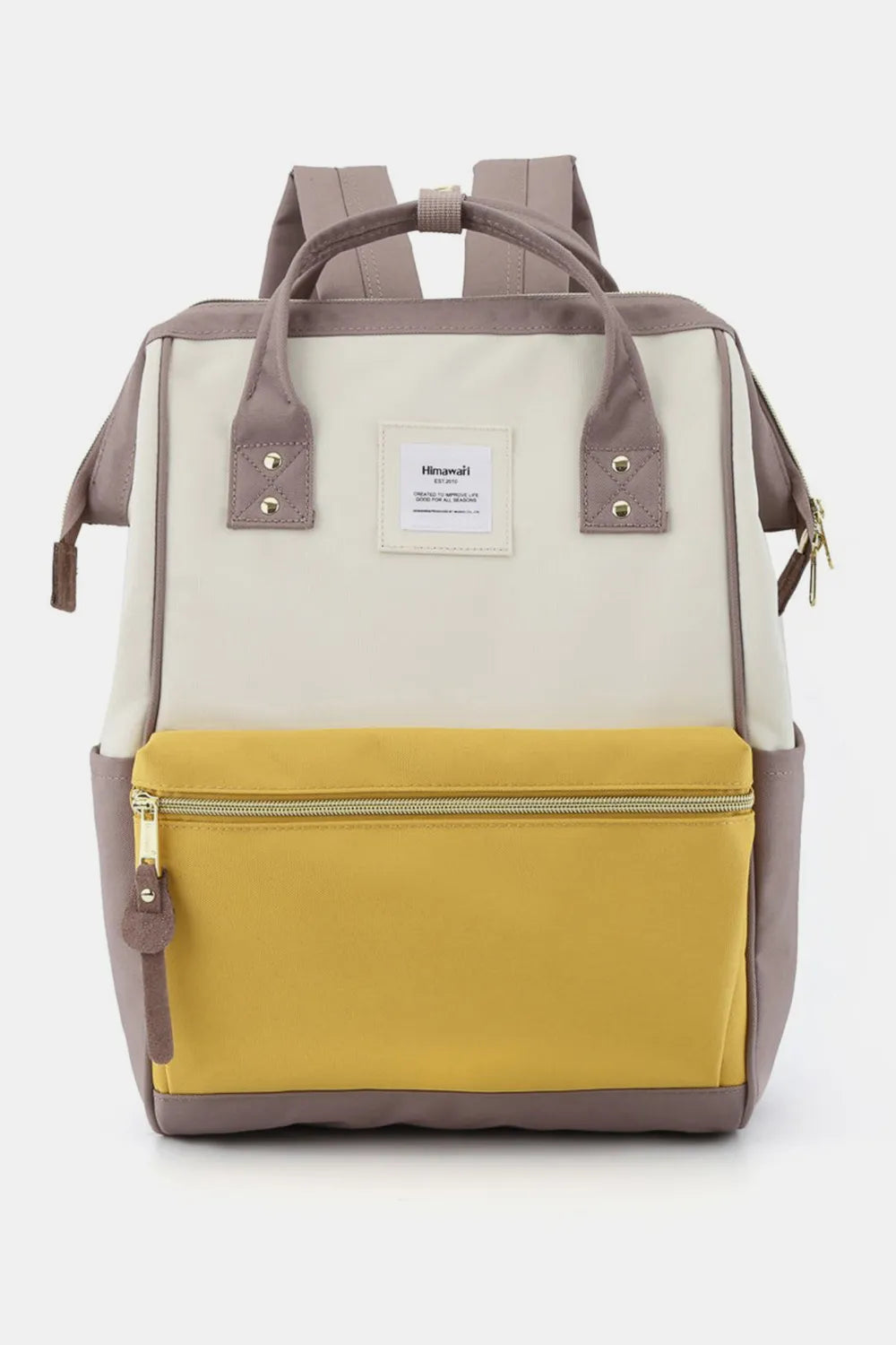 Himawari Waterproof Canvas Backpack Bag With Side Pockets