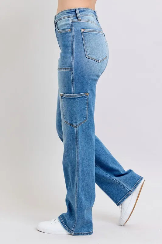 Md Judy Blue Full Size High Waist 90S Straight Jeans Plus Size
