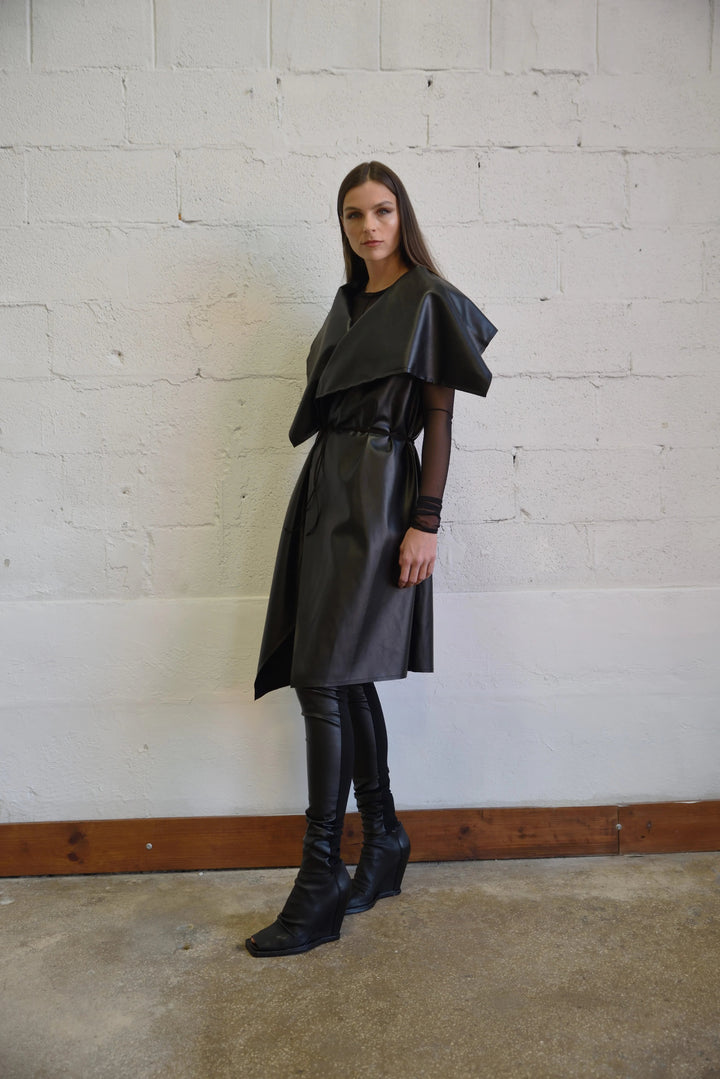 Uneven Sleeveless Coat