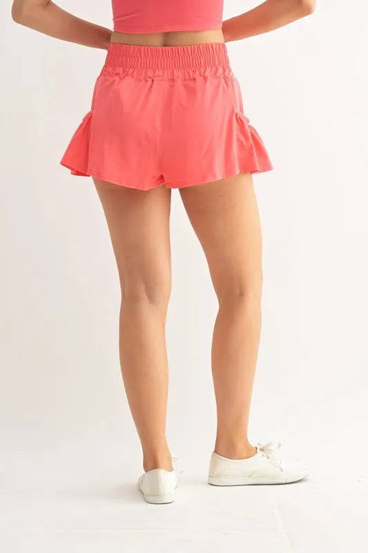 Fruit Punch Mono B Smocked High Waist Shorts