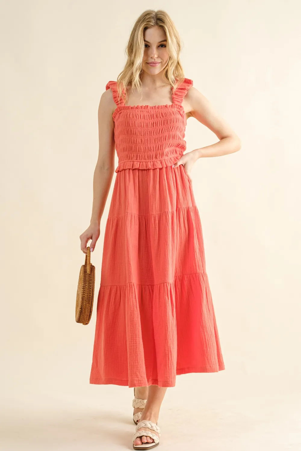Camellia And The Why Smocked Ruffled Tiered Dress 1