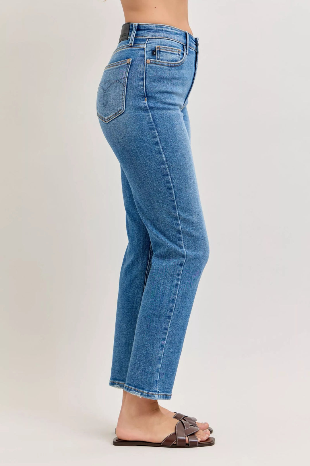 Md Judy Blue High Waisted Straight Leg Jeans